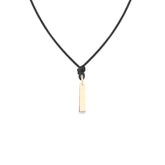 14K yellow gold Letter I pendant